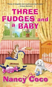 Book cover for Three Fudges and a Baby